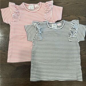 Zara 2 Striped Tops Toddler Girls size 2-3